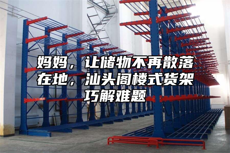 媽媽，讓儲物不再散落在地，汕頭閣樓式貨架巧解難題