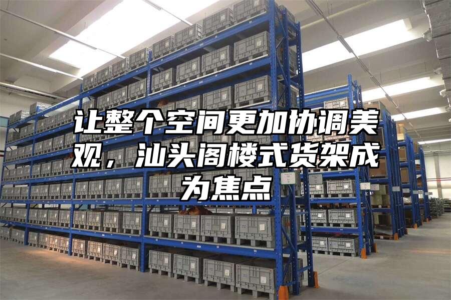 讓整個空間更加協調美觀，汕頭閣樓式貨架成為焦點