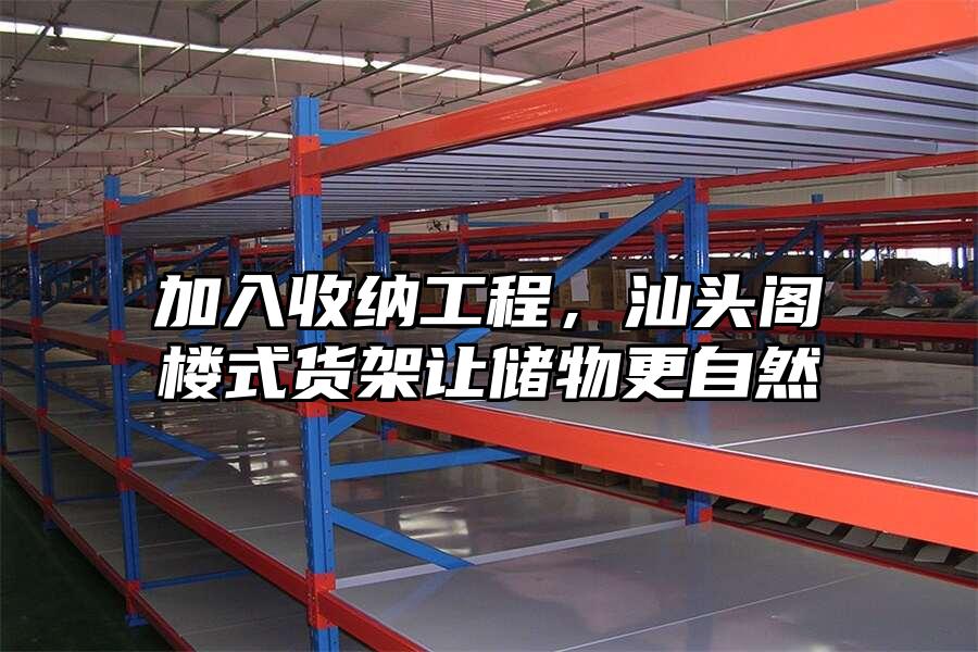 加入收納工程，汕頭閣樓式貨架讓儲(chǔ)物更自然