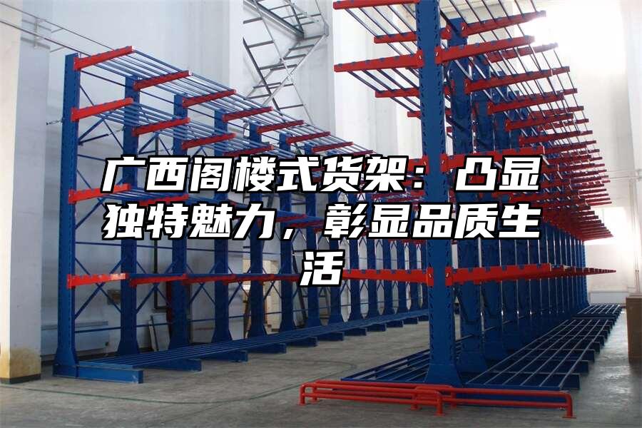 廣西閣樓式貨架：凸顯獨特魅力，彰顯品質生活