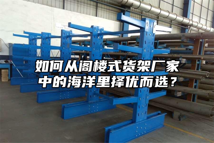 如何從閣樓式貨架廠家中的海洋里擇優而選？
