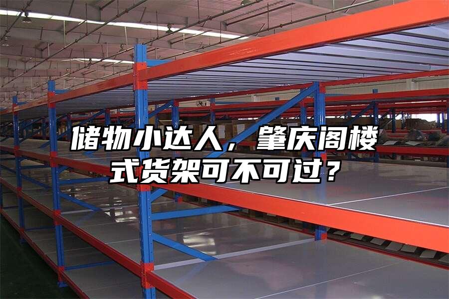 儲物小達人，肇慶閣樓式貨架可不可過？