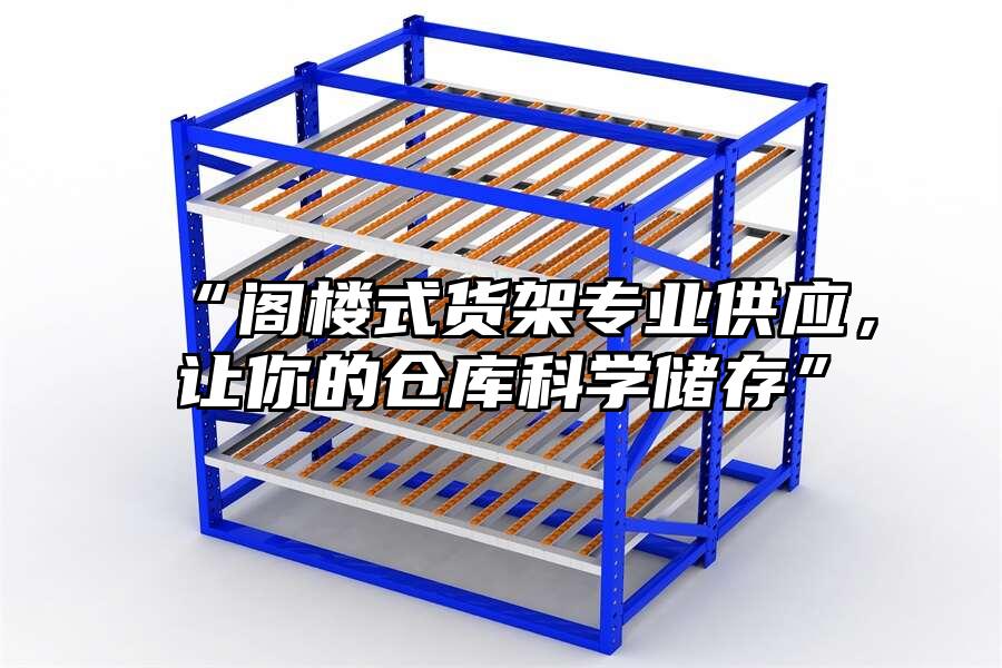“閣樓式貨架專業供應，讓你的倉庫科學儲存”