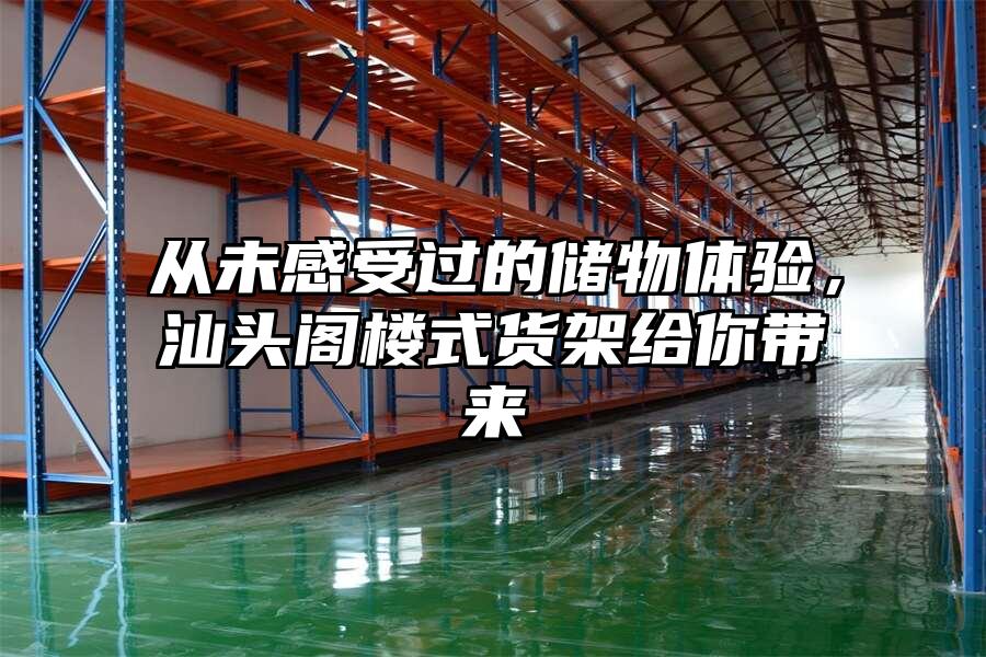 從未感受過的儲物體驗，汕頭閣樓式貨架給你帶來