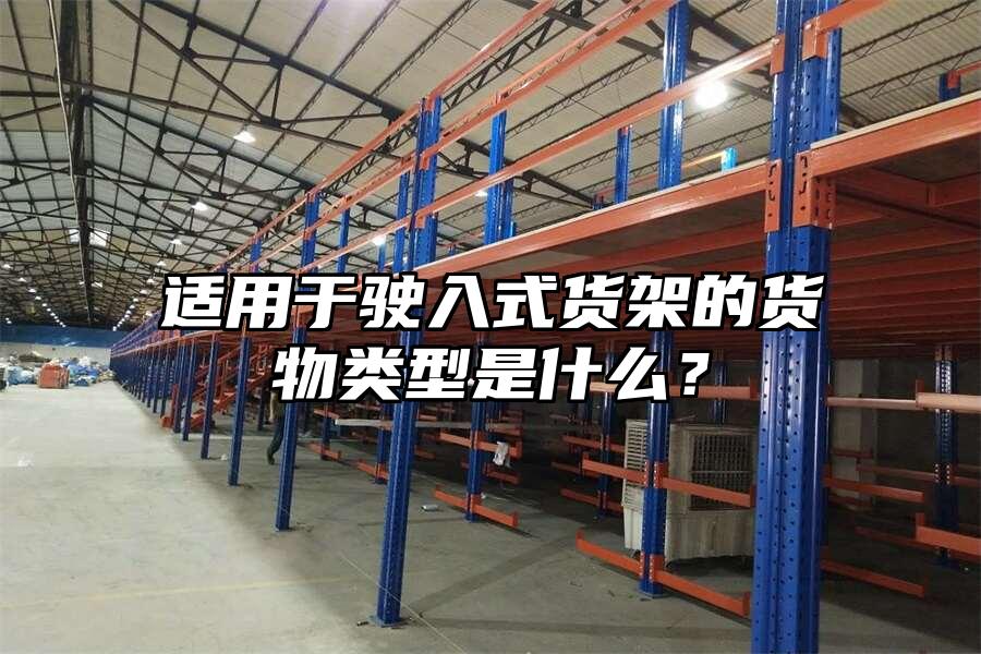 適用于珠海駛入式貨架的貨物類型是什么？
