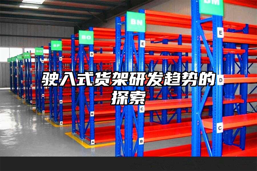 駛入式貨架研發趨勢的探索
