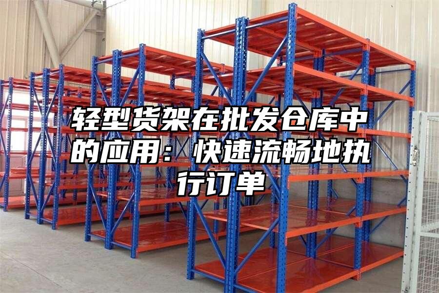 輕型貨架在批發倉庫中的應用：快速流暢地執行訂單