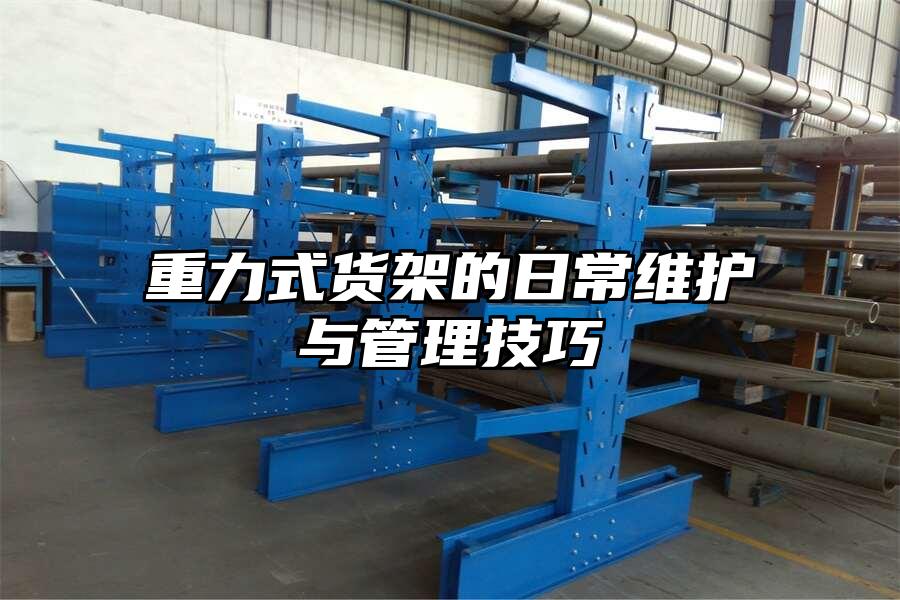 重力式貨架的日常維護與管理技巧