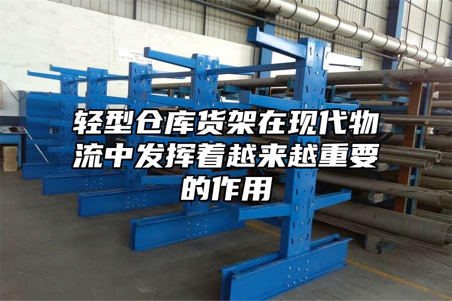輕型倉庫貨架在現(xiàn)代物流中發(fā)揮著越來越重要的作用