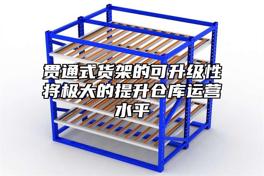 貫通式貨架的可升級性將極大的提升倉庫運營水平