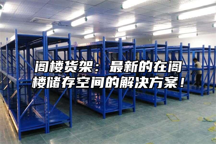 閣樓貨架：最新的在閣樓儲(chǔ)存空間的解決方案！