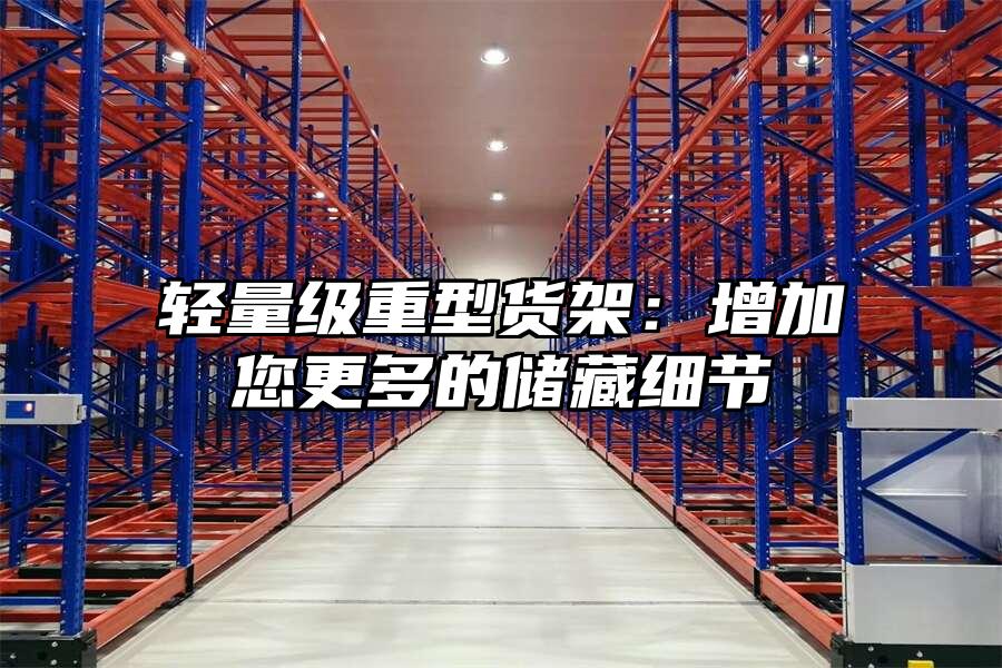 輕量級重型貨架：增加您更多的儲藏細節