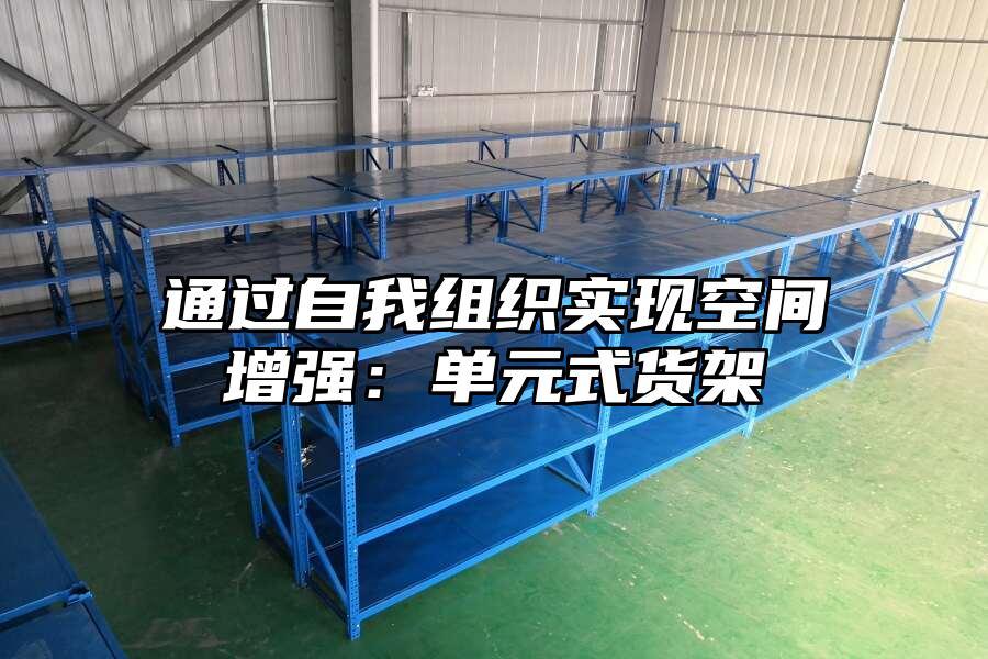 通過自我組織實現空間增強：單元式貨架