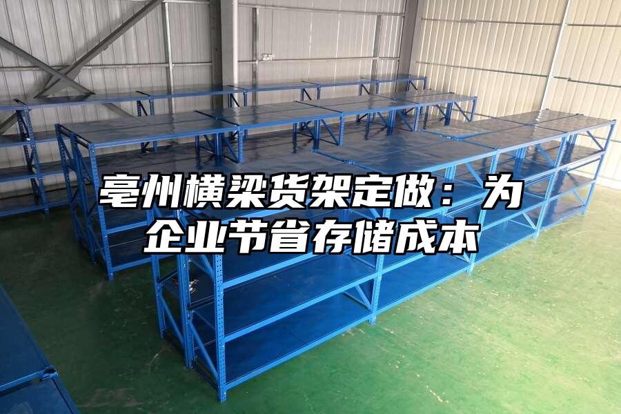 亳州橫梁貨架定做：為企業節省存儲成本