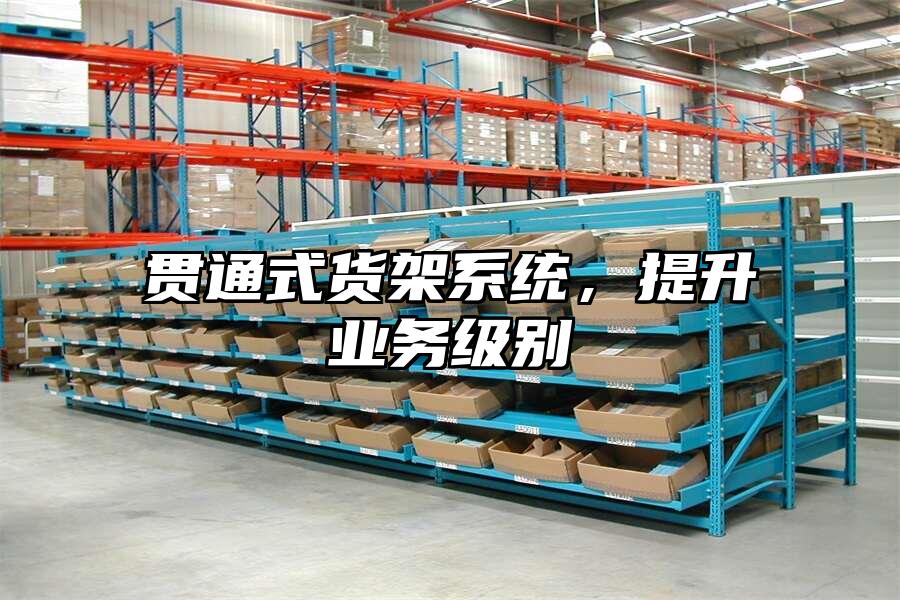 貫通式貨架系統，提升業務級別