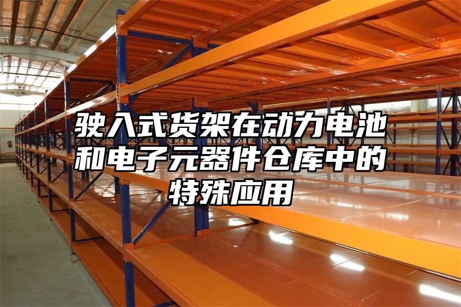 駛入式貨架在動力電池和電子元器件倉庫中的特殊應用