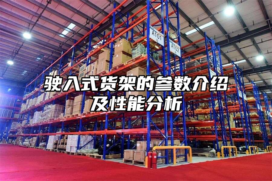 駛入式貨架的參數介紹及性能分析