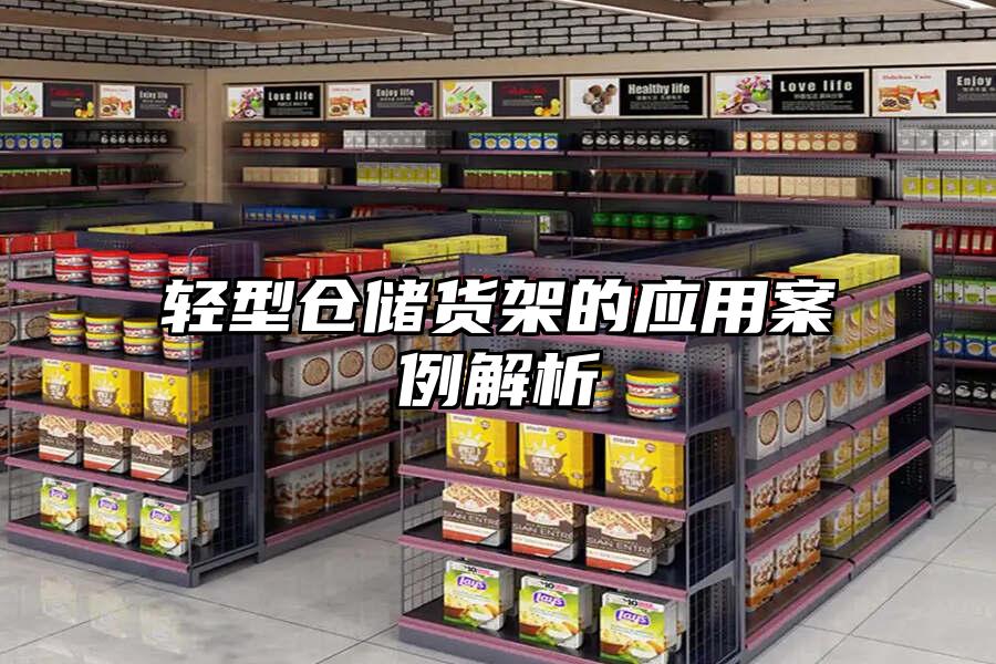 輕型倉儲貨架的應用案例解析