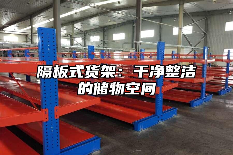 隔板式貨架：干凈整潔的儲物空間