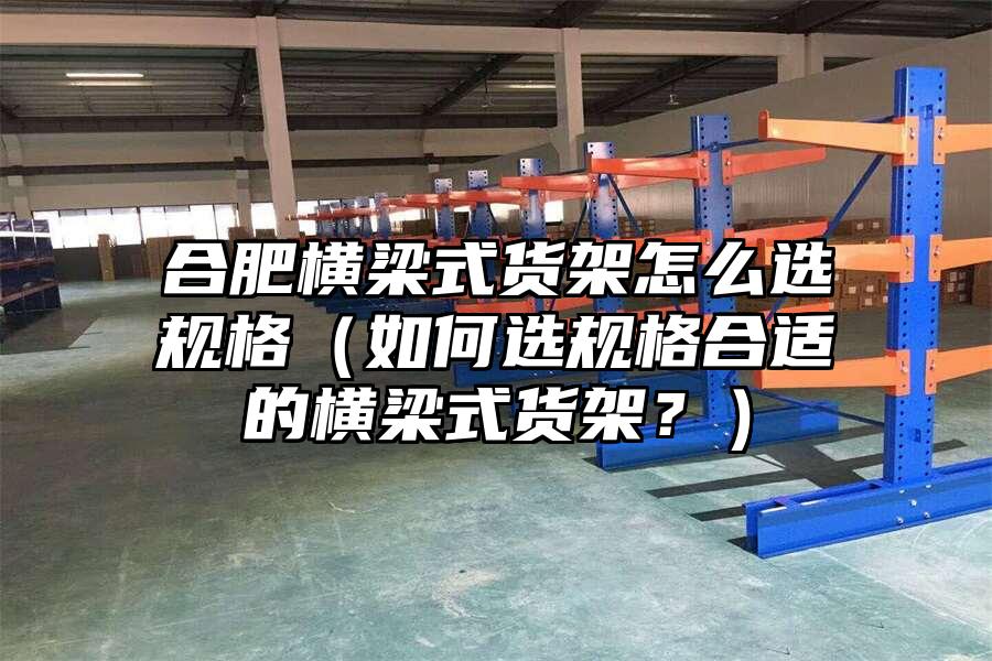 合肥橫梁式貨架怎么選規(guī)格（如何選規(guī)格合適的橫梁式貨架？）