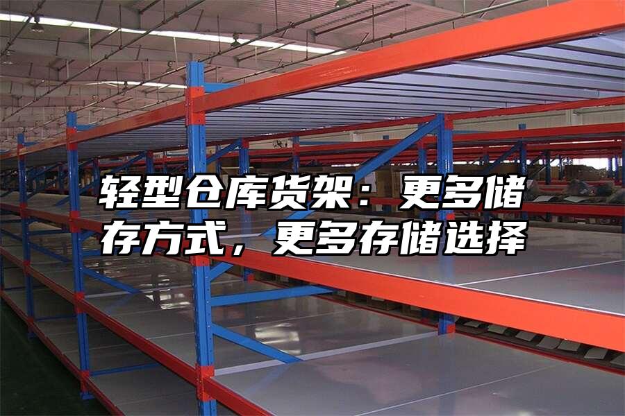 輕型倉庫貨架：更多儲存方式，更多存儲選擇