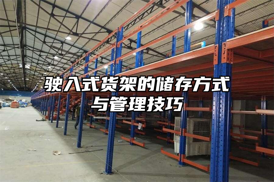 駛入式貨架的儲存方式與管理技巧